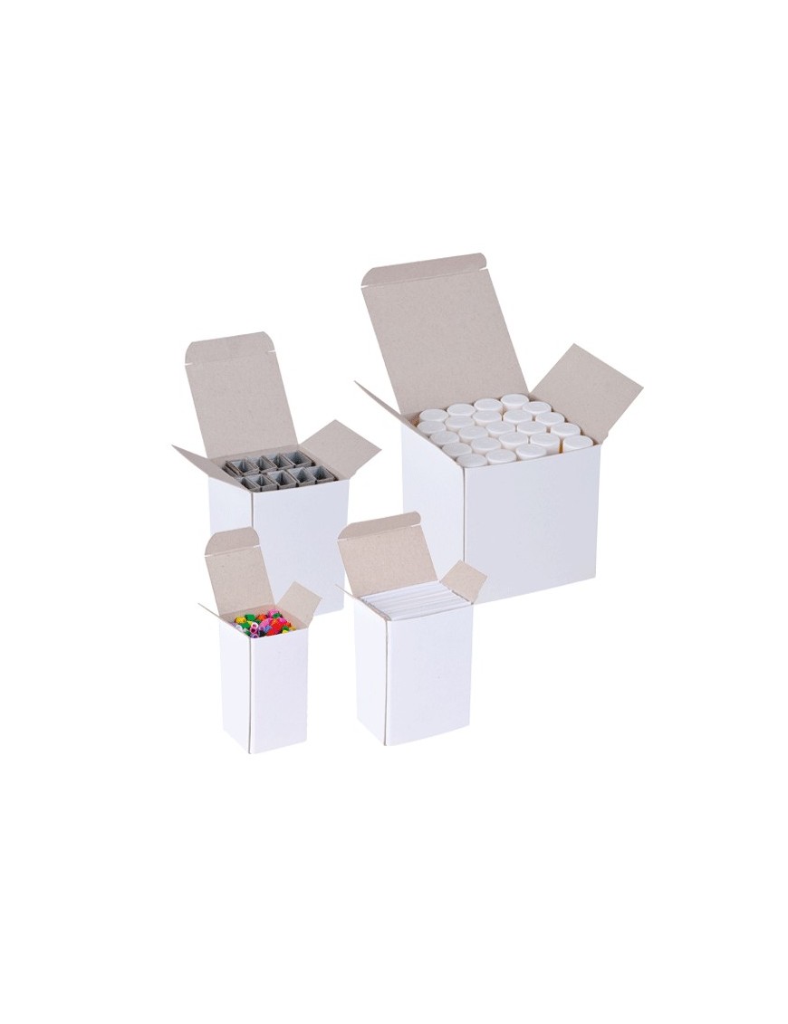 6 Scatole Regalo Trasparenti Pieghevoli 15x15x23cm - Con Coperchio Bianco Per Matrimoni, Compleanni E Feste