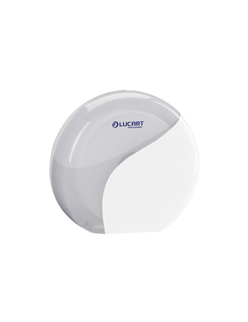 Dispenser Carta Igienica Lucart Maxi Jumbo - Bianco, Confezione Da 6 Pezzi