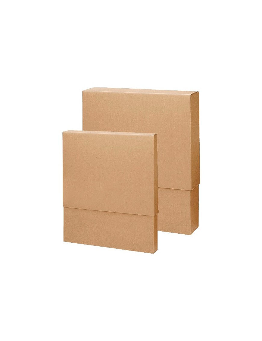 10 Scatole Di Cartone Piatte 24x18x5cm - Fustellate Avana Per Imballaggi E Spedizioni