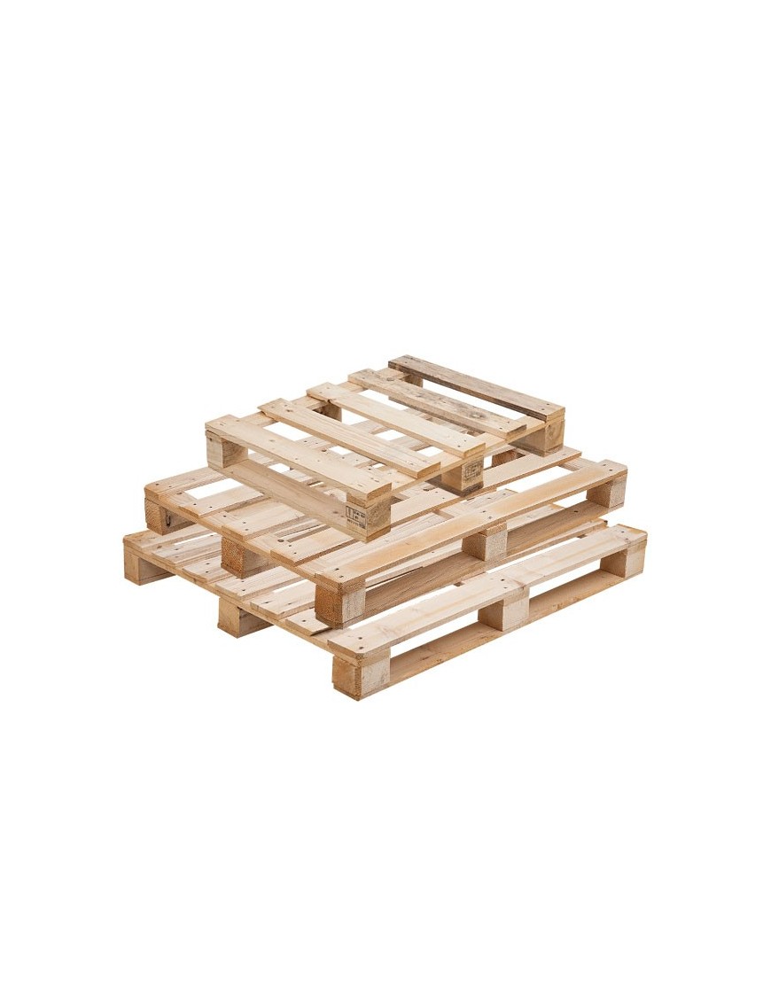 Pallet in legno con pianale pieno 