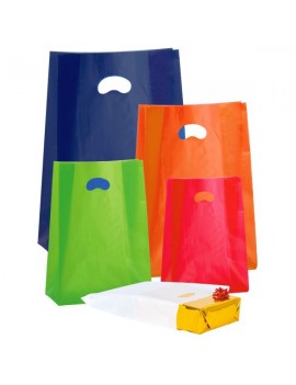 Shopper in PE-HD colorate con soffietto