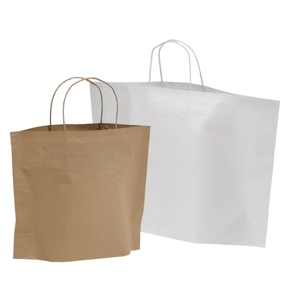 Shopper in carta avana e bianche B-Bags