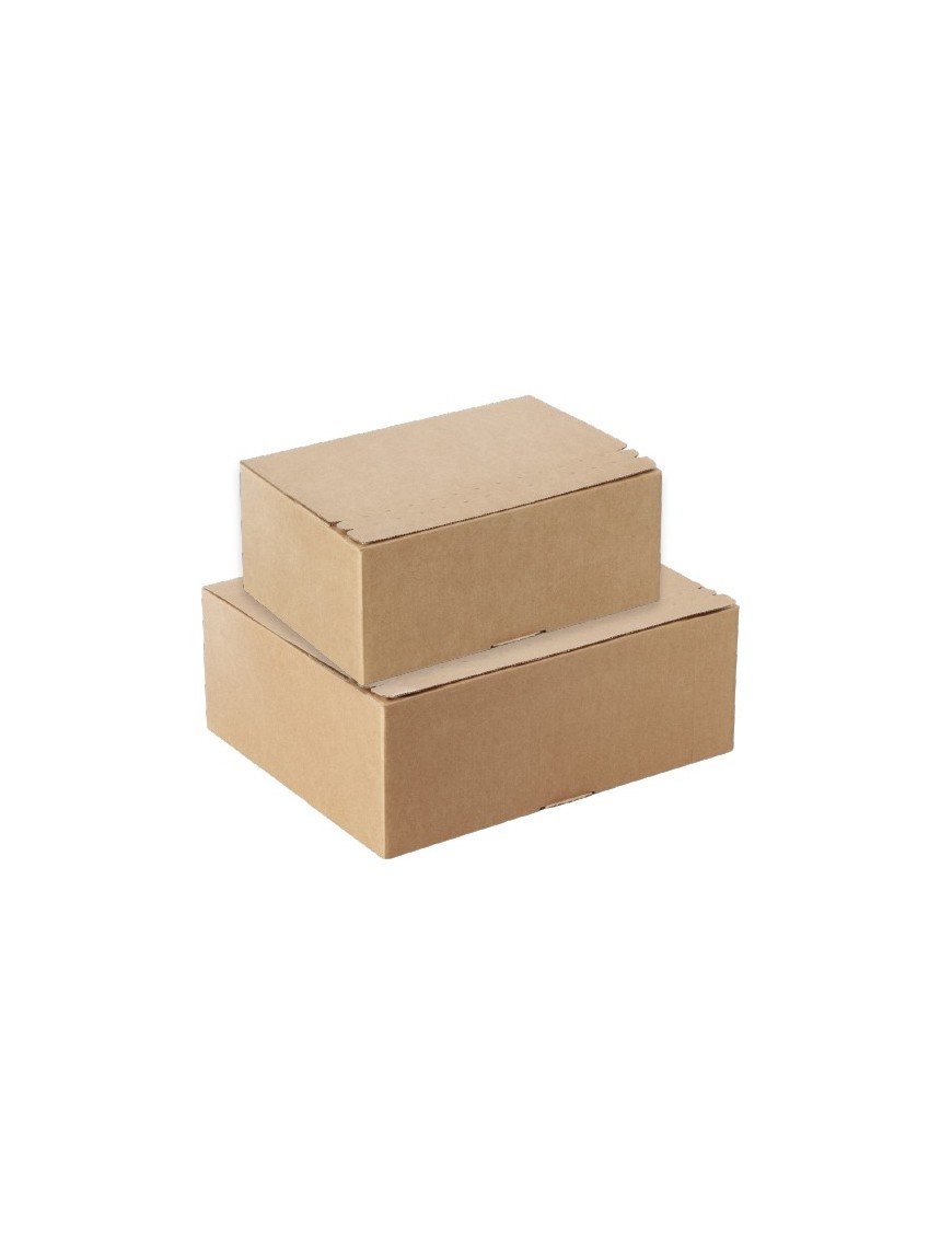 Scatole Per Spedizioni Mottola - 25 Pezzi 34.5x26.5x10.5 Cm, Fustellate Automontanti Colore Avana