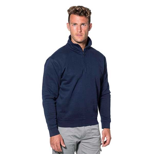 Felpa con zip corta