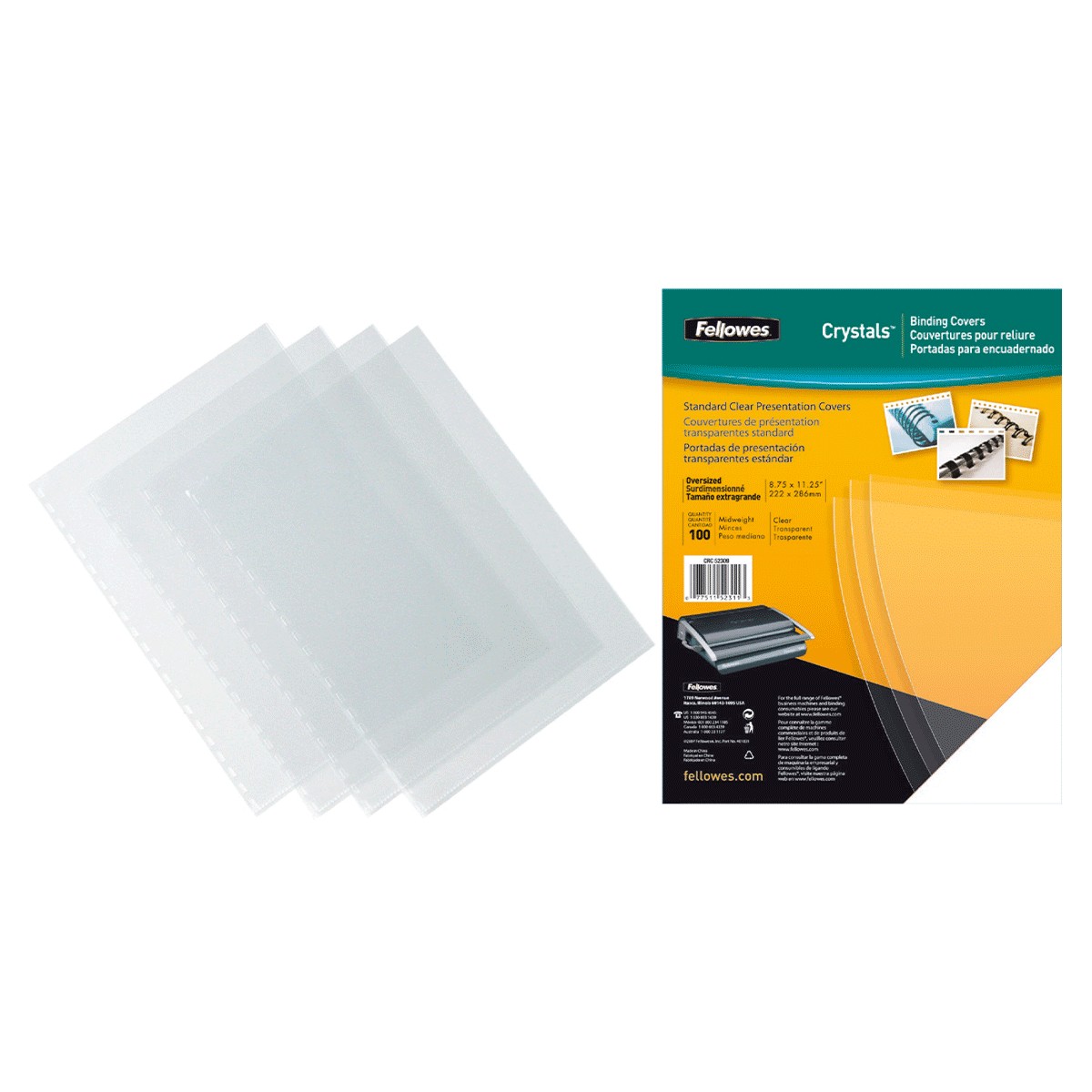 Copertina trasparente A4 in PVC