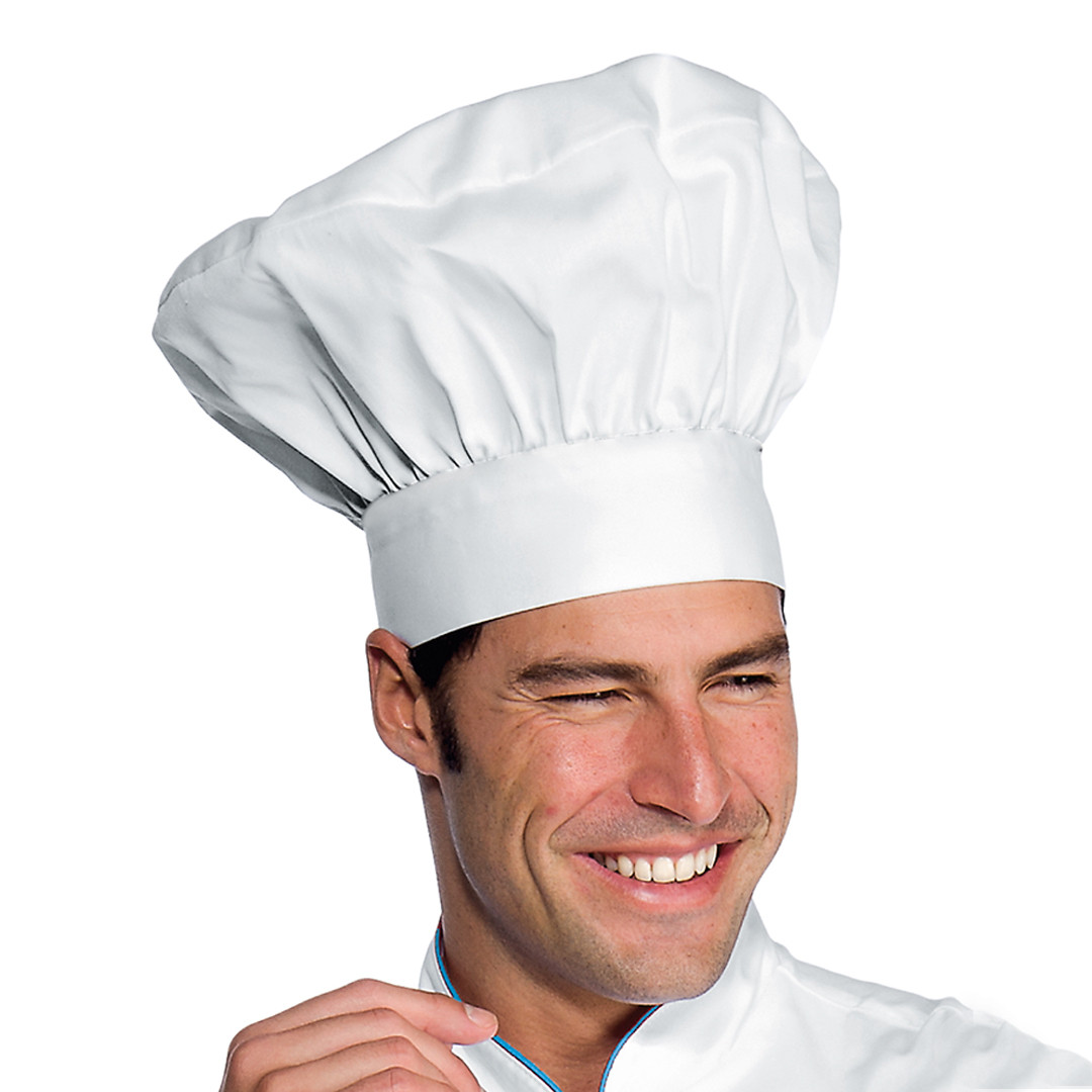 Cappello chef bianco