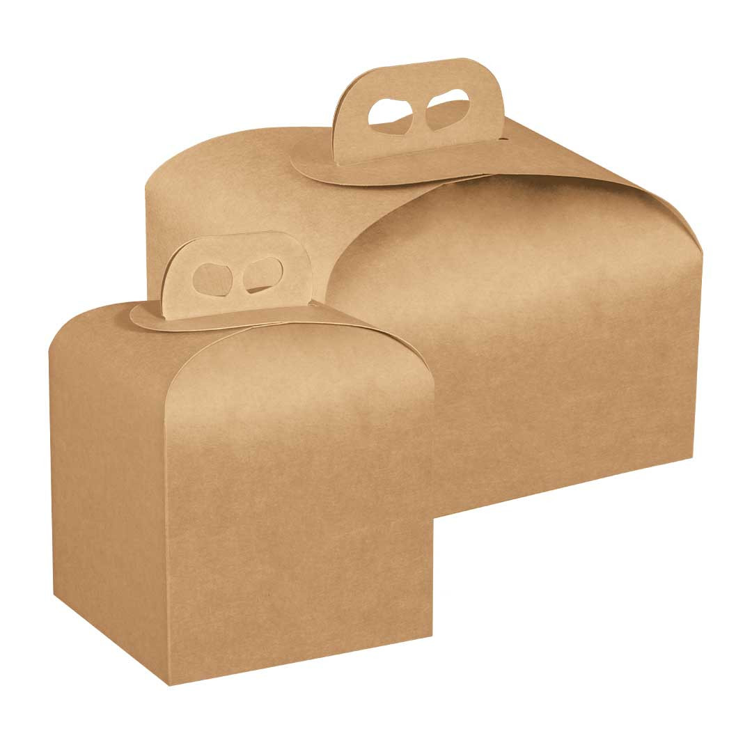 Scatola portapanettone avana
