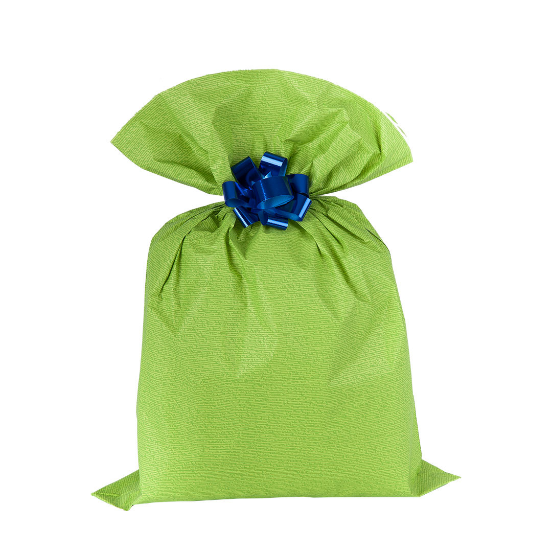 Sacchetti da regalo in policart - Lunghezza -cm- 25 - Larghezza -cm- 40 - Colore verde chiaro - 