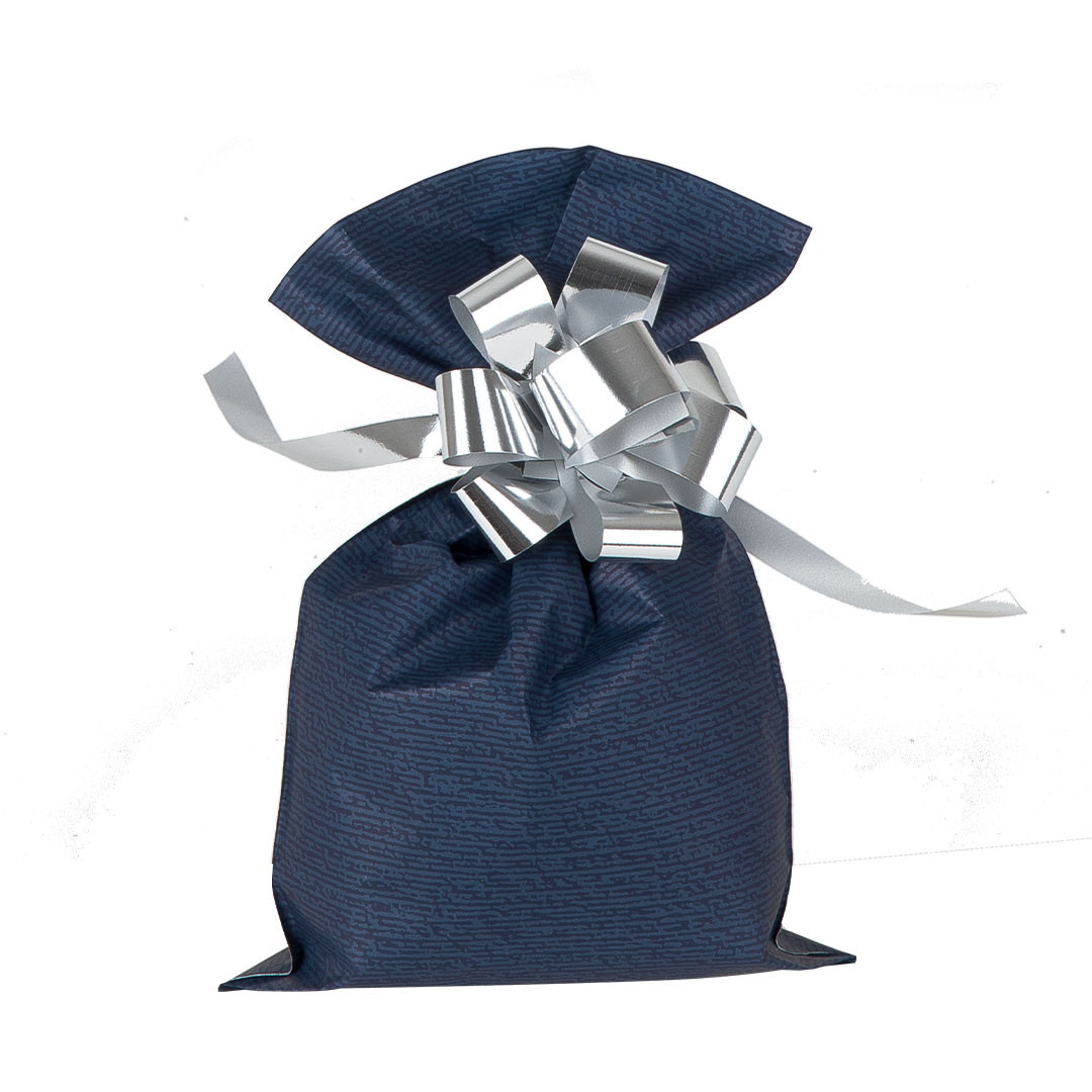 Sacchetti da regalo in policart - Lunghezza -cm- 40 - Larghezza -cm- 60 - Colore blu - 