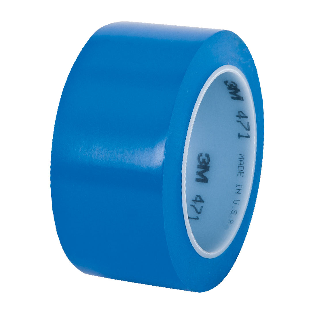 Nastro adesivo vinilico segnaletico 3M 471 colore blu larghezza 50 mm lunghezza 33 m