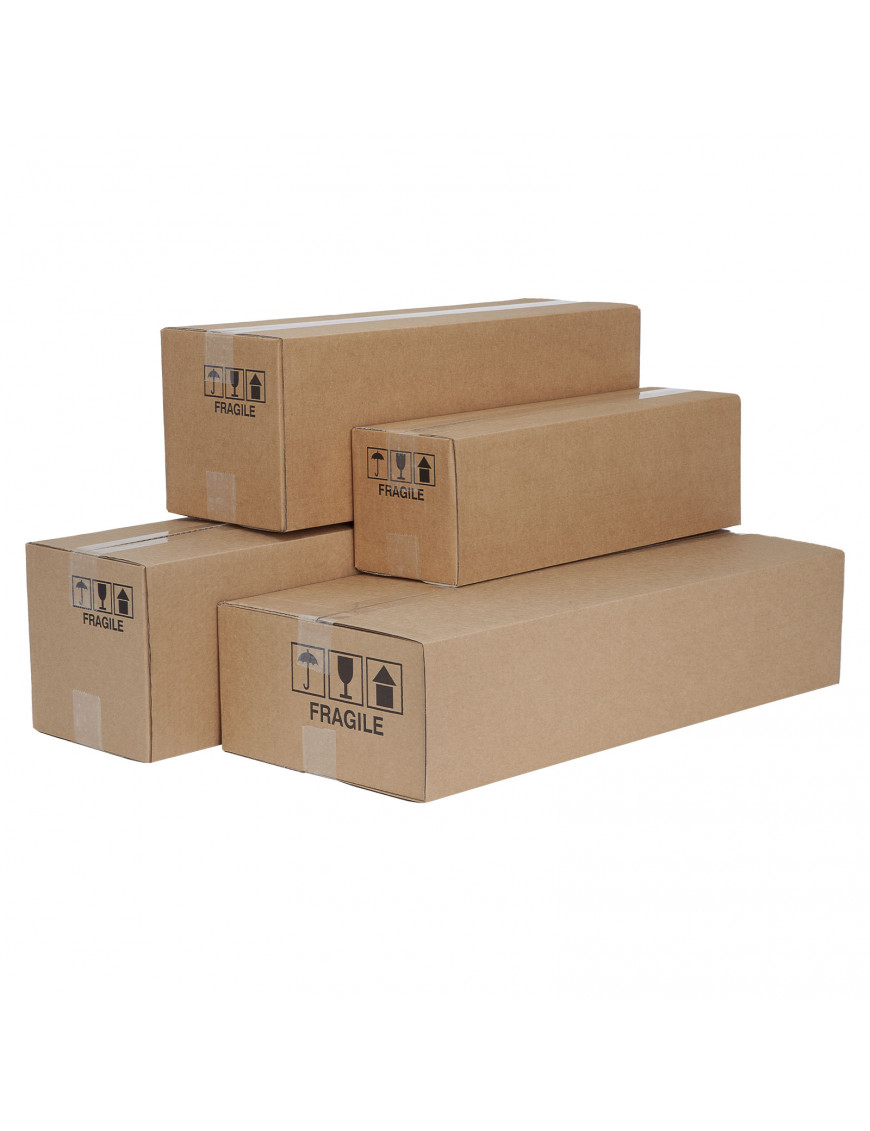 10 Scatole Di Cartone Piatte 30x24x5cm - Imballaggio Avana, Fustellate - Foto 8