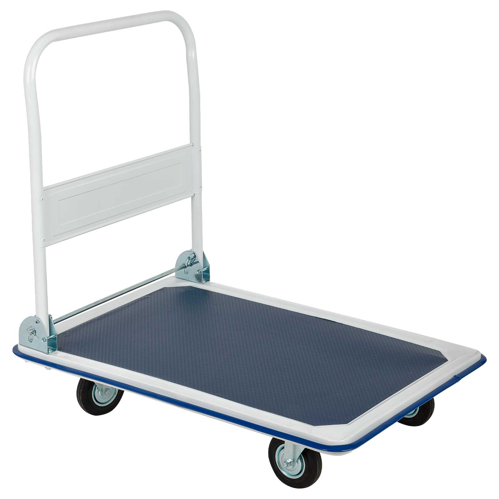 Carrello Pieghevole 2 In 1 Con Cestino, Capacità 150 Kg, Manico Retrattile