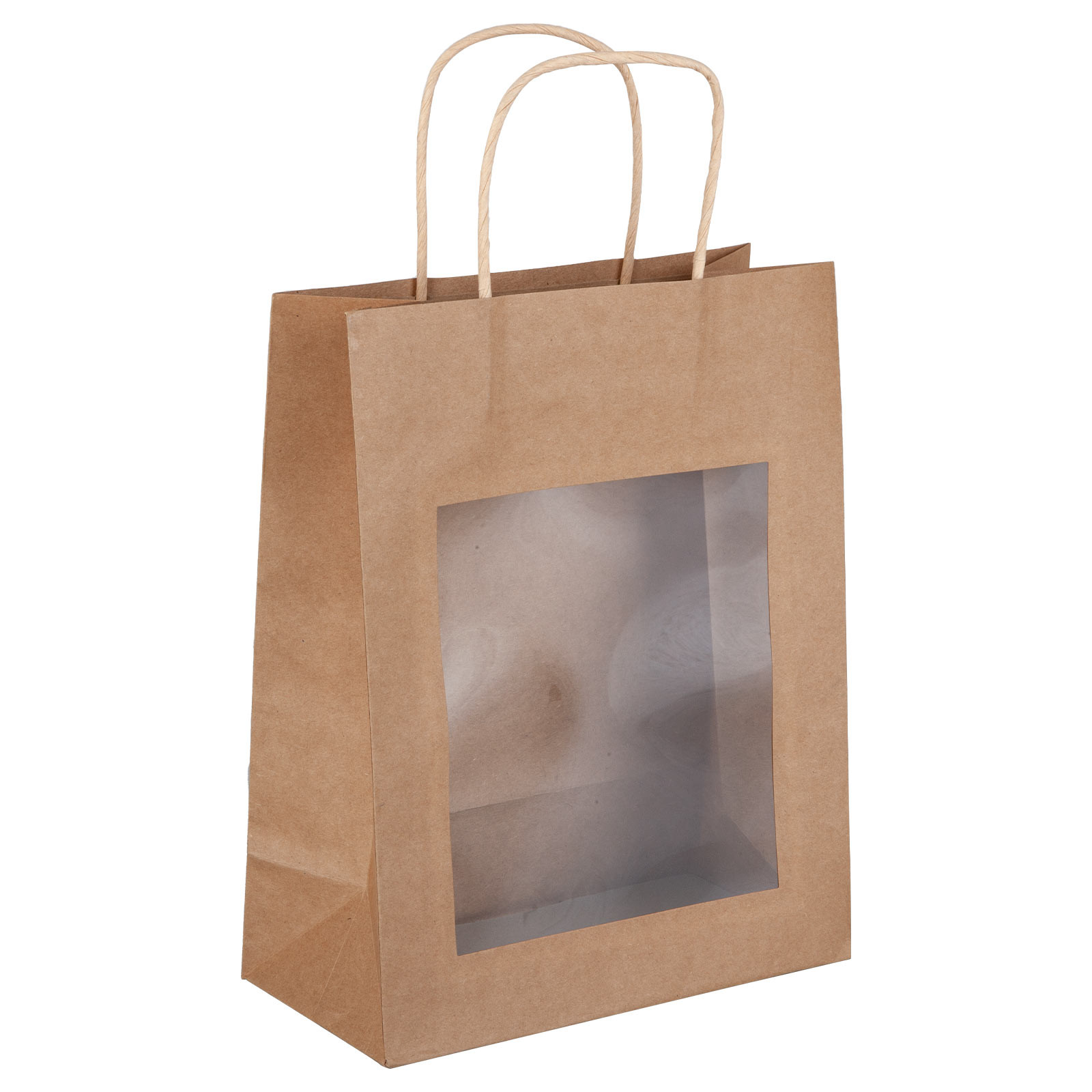 Shopper in carta con finestra