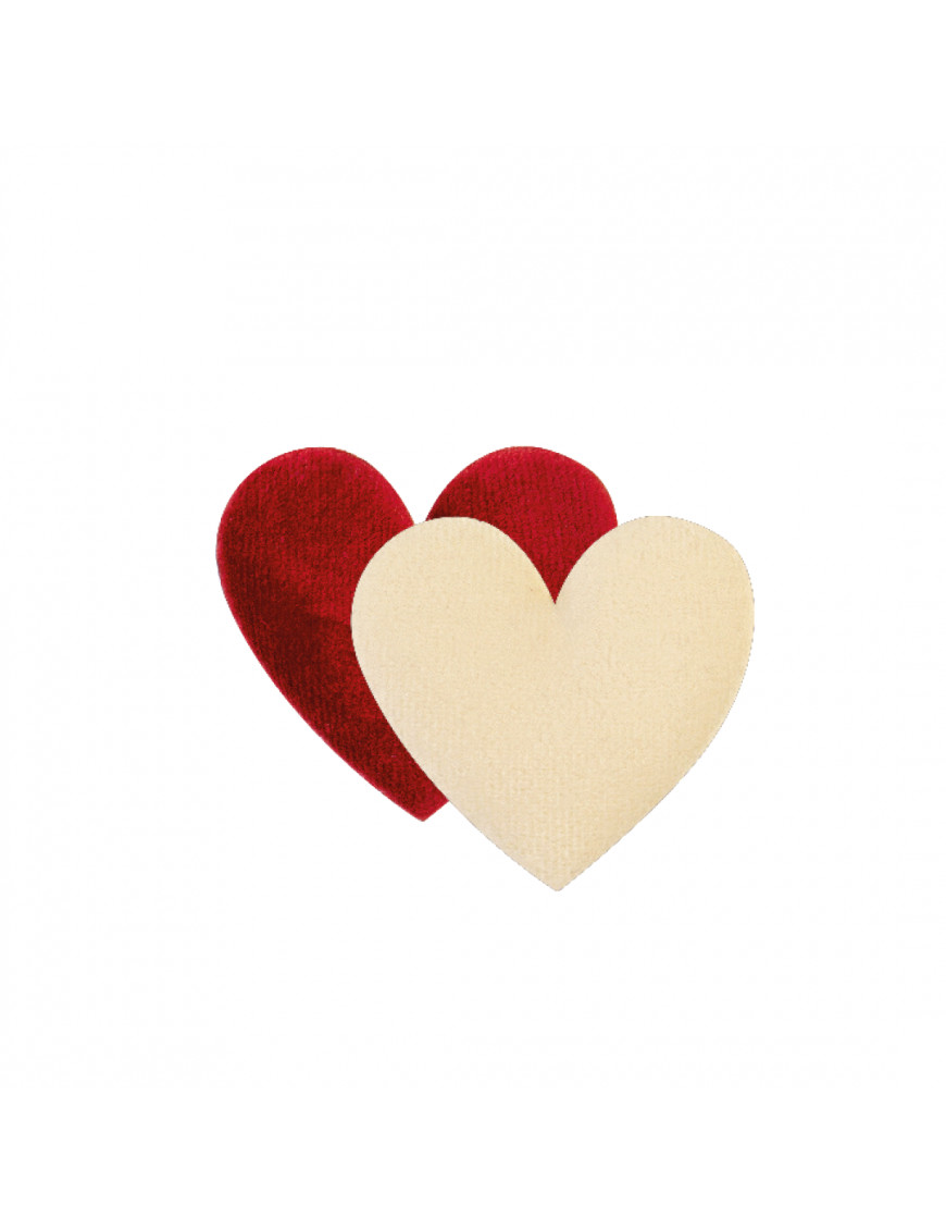 Set Di 8 Cuori In Vetro Rosso Artisan Glass – Bomboniere, Decorazioni, Regali, 2 Disegni Diversi