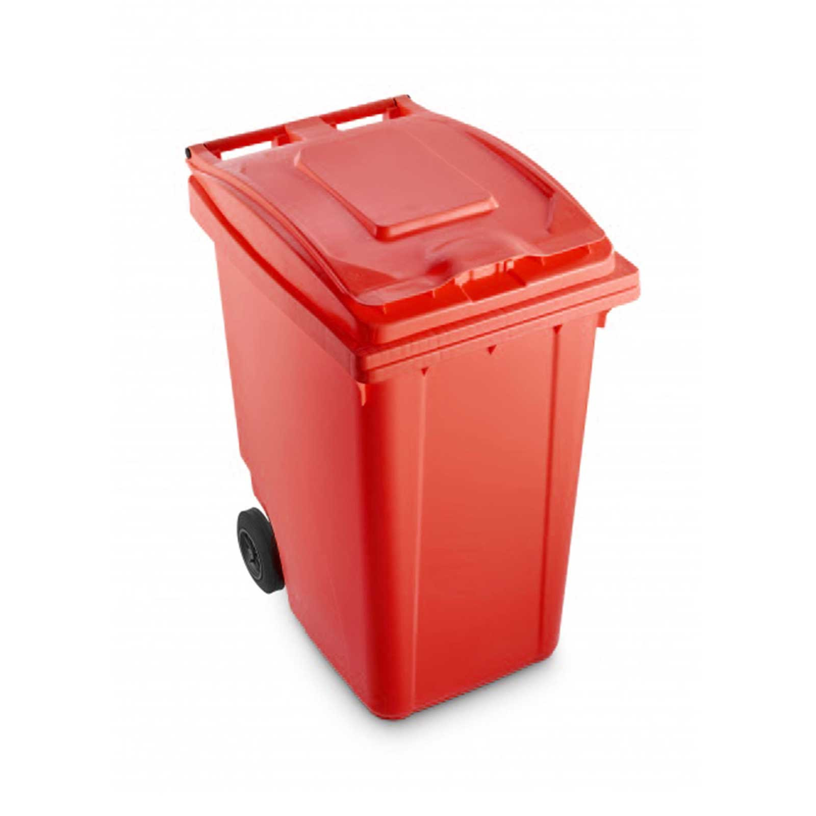 Bidoni per raccolta indiffernziata 360 Litri rosso - 63x87x110cm