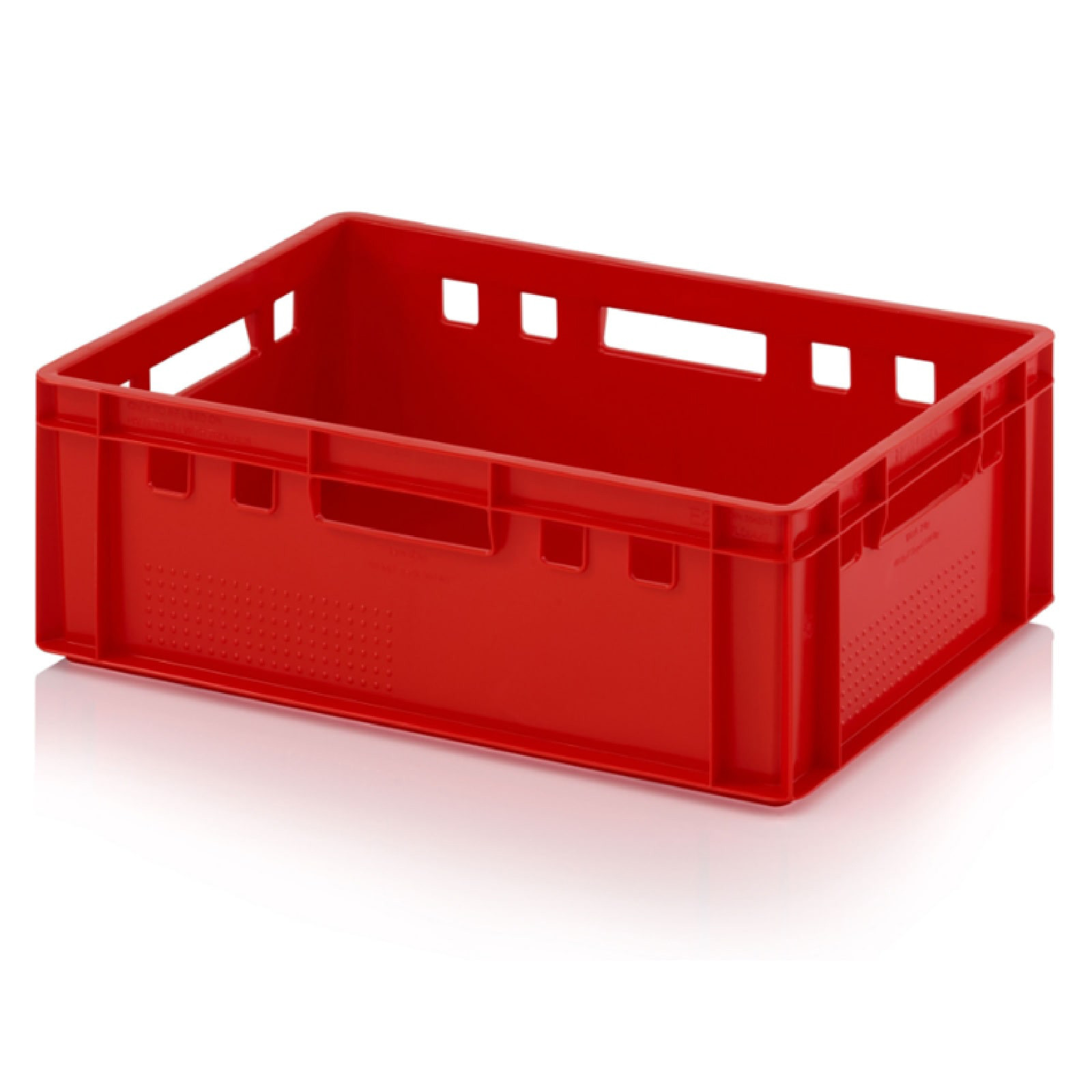 Cassa in plastica per carne e alimenti a norma DIN 55423