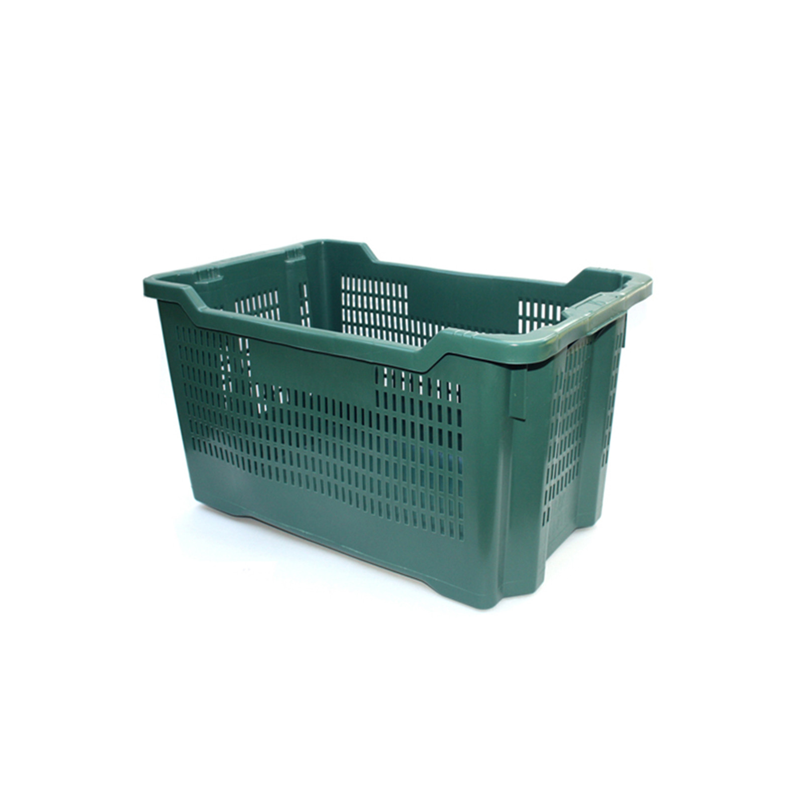Cassa in plastica verde per olive 40 litri