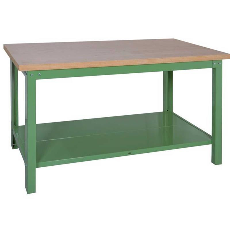 Banco da lavoro smontabile con piano in legno