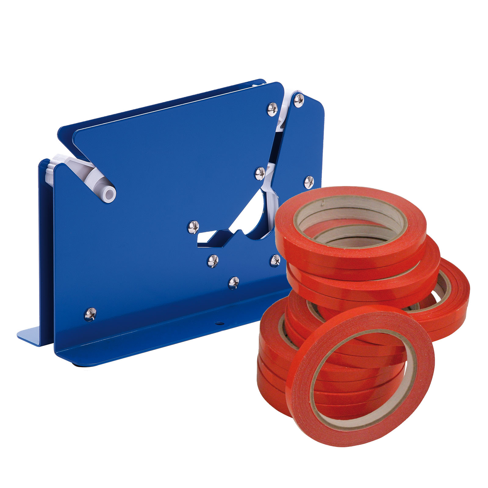Kit nastro adesivo rosso per sigillature + sigillatore da tavolo