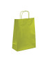 Shopper in carta colorata bianca con maniglia ritorta