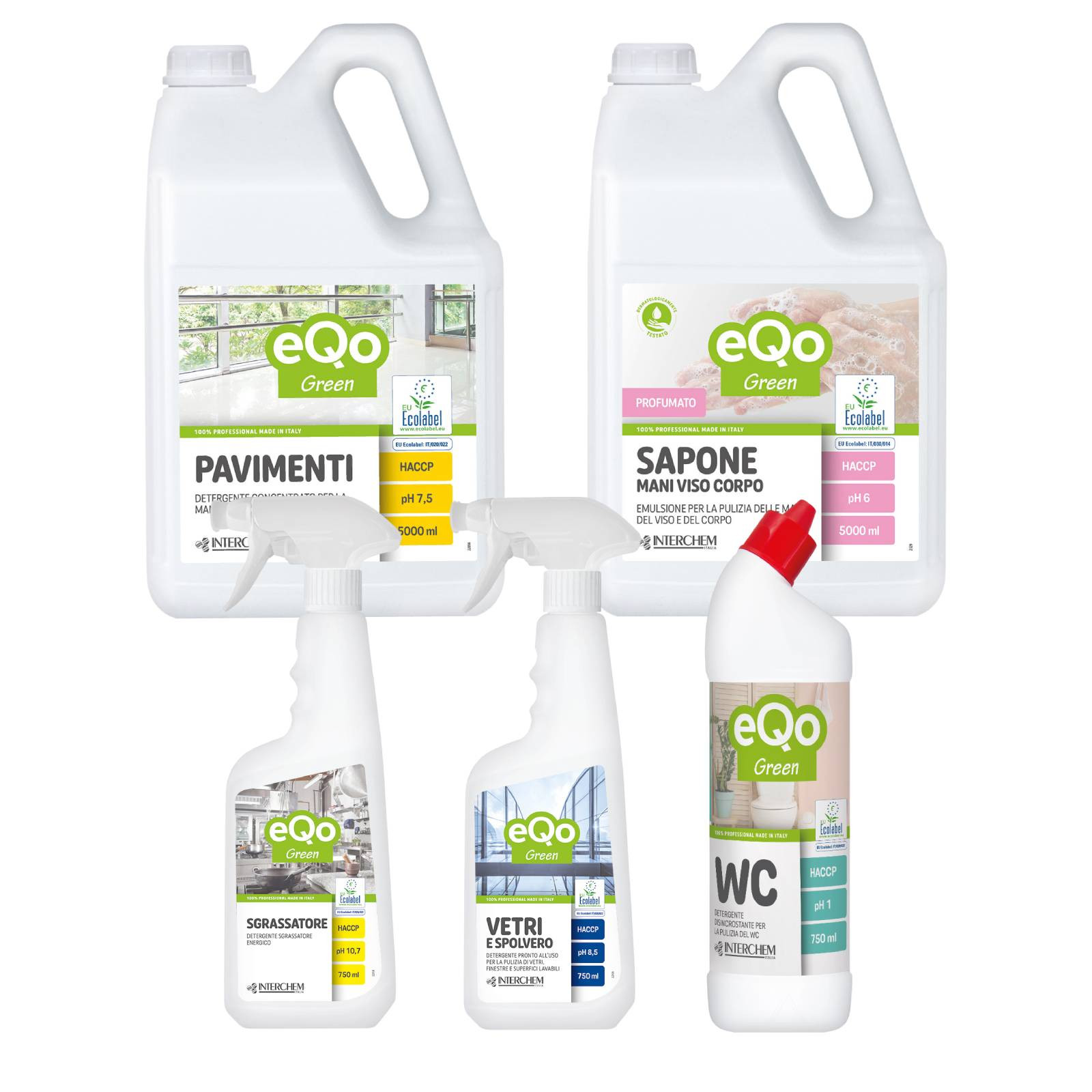 Kit Ecolabel Completo per la pulizia professionale