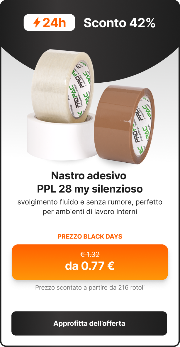 Nastro adesivo ppl 28 silenzioso in promo